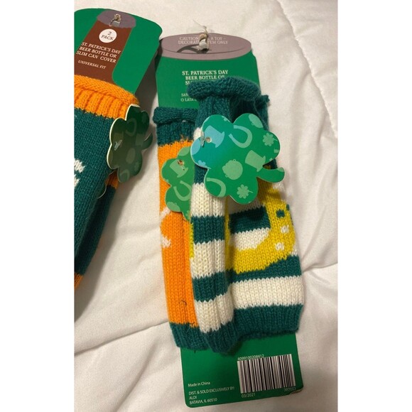 St Patricks Day Beer Bottle or Slim Can Cover Bundle - Picture 3 of 4